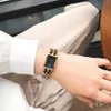 Luxe horloge dames horloges vierkante tank horloges ontwerper Diamond horloges premium kwarts beweging roestvrijstalen stalen armband saffierglas waterdicht