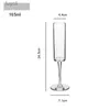 Arts and Crafts 1-2PCS 180ml Beer Mug Graduated Cylinder Pilsner Glass Tall Big Champagne Flute Restaurant Craft Brew Stout Cocktail Cup YQ240119