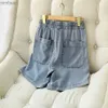 Damskie spodenki Summer Classic Shorts Baggy dżinsy ponadzakręgane 4xl vaqueros krótkie elastyczne wysokie talia szerokie nogi pantelones cortos damne pres newl240119