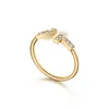 Luxe Designer dubbele T ring voor vrouwen S925 sterling zilveren luxe diamanten ring heren dubbele T open liefde ring bruiloft gouden ring mode klassieke sieraden van hoge kwaliteit