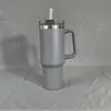 Bouteilles d'eau 40oz en acier inoxydable tasse à vide voiture grande capacité poignée portable thermique voyage isolation tasse à café