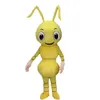 Fantasia de mascote de formiga amarela, fantasia de halloween, vestido de festa, personagem de desenho animado, carnaval, tamanho adulto, roupa de aniversário ao ar livre