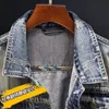 Kış Denim Ceket Erkek Moda Trençkot Erkekler Kot Ceket Mens Sıradan Jackts Sonbahar Klasik Stil Ceket M4XL 240118