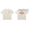 Designer Fashion Clothing Tees Tshirts Sailing Print High Street Loose Oversize Couple Wear Men's Women's Trend Brand Rhude T-shirt Tops Cotton Streetwear 2IEG