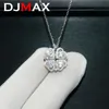 DJMAX Full Diamentowy naszyjnik dla kobiet Oryginał 925 Srebrny Srebrny Mobius Strip Lady Diamond Clavicle Sain 240118