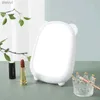 2PCS Mirrors Hd makeup mirror Simple arc cute dormitory wall hanging desktop can stand dual-use mirror