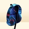 Headphones Earphones Wireless Headphone Fone Bluetooth Headset Gamer HIFI Stereo LED Glow Metal Folding Music fonos With Mic1652717