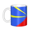 Tazze personalizzate bandiera della riunione tazza tazza di caffè al latte in ceramica fai da te