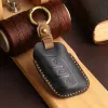 Auto Smart Key Cover Case voor MG4 MG5 MG6 MG ZS EV HS EHS ZX GT Roewe RX3 RX8 ERX5 RX5 I6 I5 Sleutelhanger Fob Houder Echt Leer