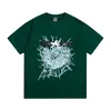 Spider Web Men's T-shirt Designer SP5DER Women's T Shirts Fashion 55555 Short Hermes Star Samma stil Brand Loose Printed Otjc