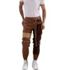 Men's Pants, Spring And Autumn Color Blocking Knitted Pants, European And American Casual Pants, Men's Sweater Trend