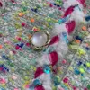 Chaqueta de diseñador para mujer, moda lujosa, abrigo corto de manga larga con cuello redondo, prenda superior de alta calidad, 19 de enero