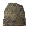 Berets flecktarn camo bonnet hat dzianin men kobiety fajne unisex dorosły armia wojskowa kamuflaż zima ciepłe czapki czapki czapki