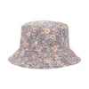 Bérets Femmes Pliable Voyage En Plein Air Portable Seau Chapeau Confortable Universel Respirant Protection Solaire Imprimé Floral Double Face Doux