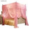 Mosquito Net Romantic Mosquito Net Bed Canopy Princess Queen Mosquito Bedding Net Bed Tent Four Posters Floor-Length Curtain Tent Mesh 1.5x2mvaiduryd