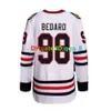 Pas cher en gros livraison directe hommes enfants Blackhawks 98 Connor Bedard maillot de hockey Chicago rouge blanc 100% Ed taille S-XXXL 9987