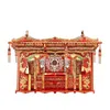 Ambachtelijke Gereedschappen Chinese Traditionele Bruiloft Kit 3D Metalen Puzzel Speelgoed Assemblagemodel Sedan Stoel Phoenix Kroon Trouwjurk Ontwerp Puzzel ZL575 YQ240119