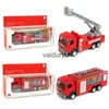 モデルビルディングキットキッズキッズボーイズと女の子のためのトラックプルバック消防エンジンのおもちゃトラック