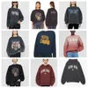 24SS Women's Hoodies sweatshirts nieuwe niche ab klassiek voor- en achterbrief afdrukken roer gebakken kleuren wassen en vintage annie dames truien