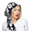 Nova moda vintage elástico feminino impresso bandana boné muçulmano turbante cachecol islâmico interior hijab chapéus headwear respirável quimio boné