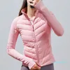 2024lulu automne et hiver nouveau designer doudoune casual yoga sports épissage manches tricotées coupe-vent design manteau de designer pour femmes