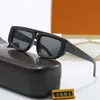 Hombres Gafas de sol Gafas de sol de diseño para mujer Moda Vidrio de sol Diseño degradado Lente rectangular Gafas Adumbral Playa Anteojos al aire libre