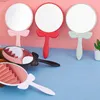 2 pièces miroirs 1pc miroir de vanité rond poignée créative miroir miroir de beauté poignée miroir maquillage miroir de poche miroir à poignée ronde