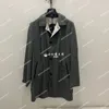 Kiton de laine pour hommes, manteau gris à manches longues en cachemire et soie mélangée, printemps-automne