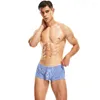 Cuecas juventude tecido aro calças para homens feroz rosa boxer shorts gays sexy xadrez série calcinha baixa cintura casa nightwear