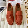 Loro mocassins Chaussures de créateur Loro Hommes Femmes Mocassins Plat Bas Haut En Daim En Cuir De Vache Oxfords Chaussures Décontractées Mocassins Mocassins Slip Baskets Chaussures Habillées Taille 35-45