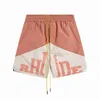 Мужские шорты rhude шорты дизайнерские шорты Мужчины Женщины Летние спортивные модные шорты для плавания высокого качества Ocean Гавайские шорты Летние пляжные шорты