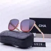 Designer-Sonnenbrillen für Damen, luxuriöse Herren-Sonnenbrillen, ovale Sonnenbrille mit Metallrahmen, Lünette, Leopardenmuster, vergoldet, Chanels, Chan Chane Channel, Chael Chanl Sonnenbrillen