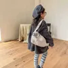 Jacken 2023 Winter neuer LDREN Langarm Lamm Lamm Fleece Mantel massive Kinder Mädchen massiv warme Plüschjacke Baumwolljungen Mantel Babykleidung H240508