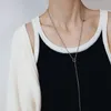 Choker INS Trendy 18K vergulde roestvrijstalen OT-gesp lange ketting meervoudige ketting voor vrouwen waterdichte charme kraag sieraden