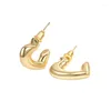 Boucles d'oreilles NBNB mode coréenne coeur pour femmes filles belle haute qualité clous d'oreille à la mode couleur or femme bijoux de fête