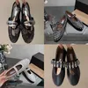 Robe Designer Luxury Nouvelles femmes Ballet Flats évidés Sanne Mesh Mules Round Head Rivest Rivet Buckle Mary Gentine Leather Jane Loafers Slide sur les chaussures