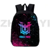 Bags 3D Printed Free Fire Garena Game Rucksäcke 12/16 Zoll Kreativ Schultaschen für Mädchen Unisex niedlich Anime Urban Business Rucksack