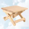 Baby Chairs 1Pc Wooden Foldable Taboret Folding Stool Outdoor Fishing Chair Small For And Indoor Use Light Yellow Drop Delivery Home G Dhcz0