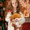 Party Supplies Christmas Tree Plush Ornaments Santa Deer Snowman Doll Decorations Rustic