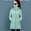 Frauen Trenchcoats Frauen Mit Kapuze Winterjacke 2024 Koreanische Thicke Daunen Baumwolle Kleidung Mittleren Alters Weiblichen Mantel Mutter Warme Lange outwear
