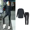 Yoga Outfit Yoga Suit pour Fitness 2023 Nouveaux vêtements de Pilates Vêtements d'entraînement Dames Sport Ensemble Vêtements de gymnastique pour femmes Sportswear Survêtement BlackH24119