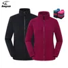 Giubbotti LNGXO Tessuto in pile Felpe Softshell Caccia Escursionismo Polartec Giacca Uomo Donna Cappotti Camping Outdoor Giacca invernale in pile