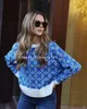 Women's Sweaters Spring Fall New INS Popular Sweater Jacquard Set Clothing For Women Sweater