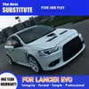 For Mitsubishi Lancer EX LED Headlight Assembly 09-16 Car Head Lamp DRL Daytime Running Light Streamer Turn Signal Indicator Auto Parts