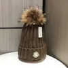 Designer Beanie Hats New Women Fashion Beanie Sticked Hat Luxury Winter Neutral Brodery Wool Blend Hats Bobo Hatts Wholesale