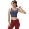 Sutiã esportivo feminino, sutiã esportivo acolchoado com alças ajustáveis, sutiã de yoga longline treino fitness colheita regata LU-MELUCK