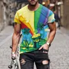 Herren-T-Shirts, trendige grafische T-Shirts, Kleidung für irische Muster, Rundhalsausschnitt-Oberteile, St. Day Fashion Big Shirt mit Kapuze für Herren