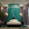 Mosquito Net Breathable Hanging Mosquito Net Top Hook Lace Bed Canopy Encrypted Mesh Round Dome Court Style Crib Canopy Bedroom Decorationvaiduryd