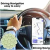 Autoabzeichen Telefonhalter Saugnapf Armaturenbrett Rund Multifunktionale Universal-Navigationshalterung Mini Auto Aufkleberhalterung Drop Deliv Dh3Ox