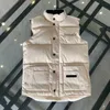 Gilet da uomo Gilet Puffer Giacca da uomo da donna Marchio di lusso Piumino d'anatra Imbottitura migliore versione Antivento Impermeabile Febric Pezzi all'ingrosso fuori 8QG8